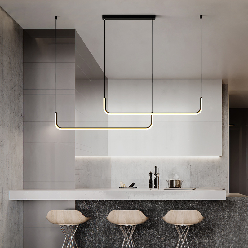 Modern LED Pendant Lamp For Living Dining Room Kitchen Table Minimalist Design Indoor Lighting Fixtures Gold Dining Table Light