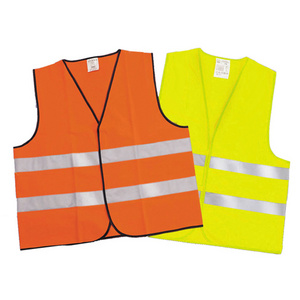 HCLITE EN20471 Class 2 Hi-viz Security Uniform Reflector Tape Security Jacket Safety Reflective Vest with Logo and Pockets