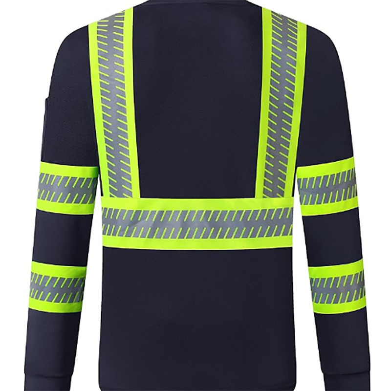 High Visibility Neon Color Long Sleeve T-Shirt for Men and Women reflective safety clothing