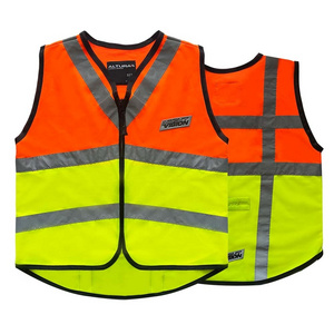 HCLITE EN1150 Hi Viz Children Vest Fluorescent Kids Children Safety Vest Reflective