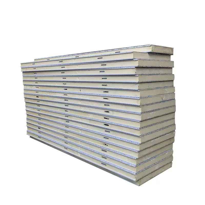 Polyurethane Sandwich Panels Fireproof Interior Exterior Wall Panels Decorative Heat Insulating Sandwich Panels