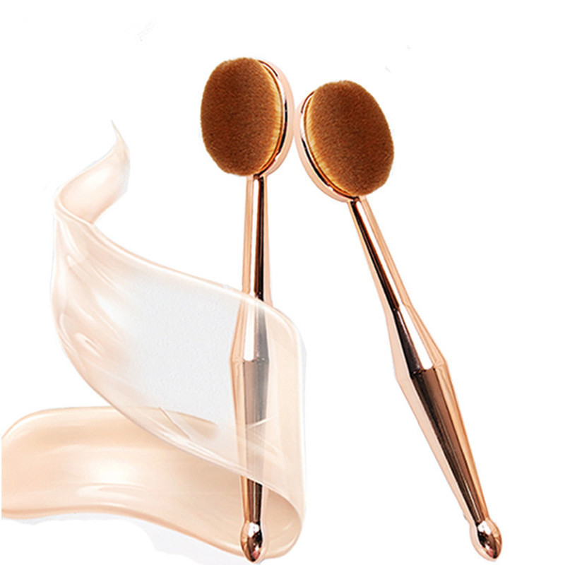 Toothbrush 9 pieces Foundation Contour brushes set Makeup brush Rose gold high end Maquiagem cosmetic tools ins popular brush