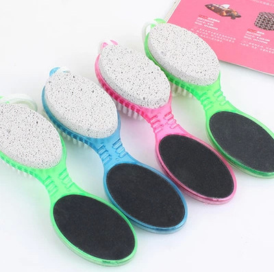 Cheap Multi Foot Massage Scrubber Brush Wholesale 4 in 1 Feet Dead Skin Remover Tool Feet Nail File Exfoliator Brush