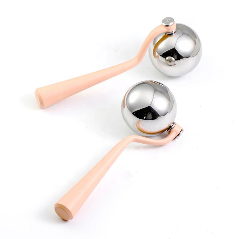 Hot Sale Luxury Face Cooling Massage Stainless Steel Rotate 360 Ice Globe Facial Roller for Beauty Cooling Facial Massager