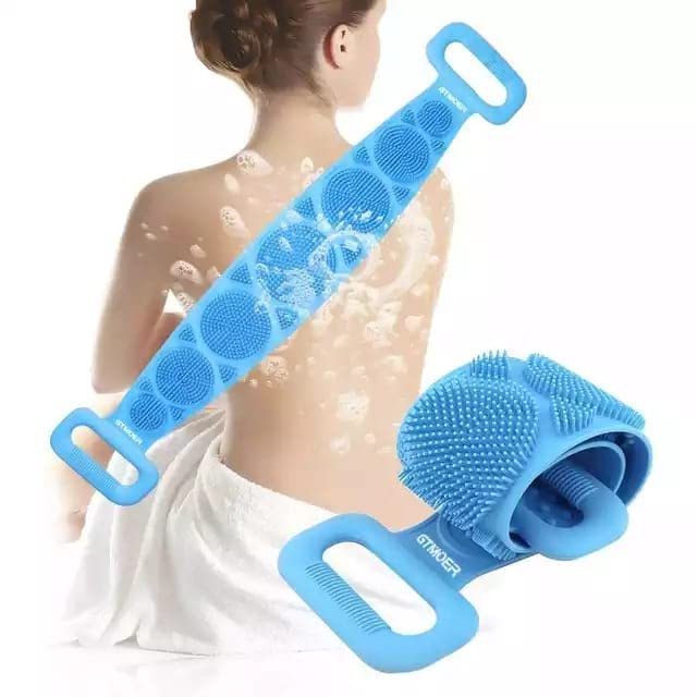 Long Handle Tpr Silicon Brushes Bath Towels Skin Clean Exfoliating Body Back Mud Peeling Body Massage Bath Scrubber Belt