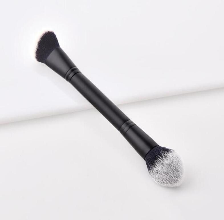 Multi Functional Angled Dual Brush Customized Private Label Dual Flame Blush Angle Contour Brush Double End Beauty Makeup Brush