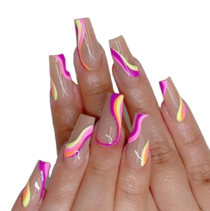 New Arrival Faked Nails espejos False Nails Marketable Free Sample Non-toxic Wholesale Press On Nails