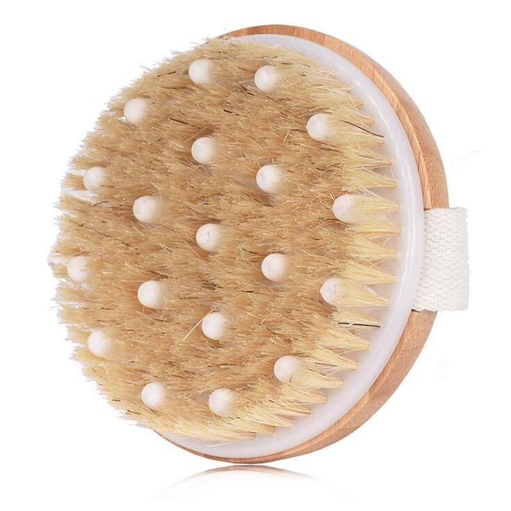 Bath Brush Set Shower Body Scrubber Massage Brush Back Bath Tool Natural Loofah Sponge Shower Foot Massage Tool Bath Brush Set