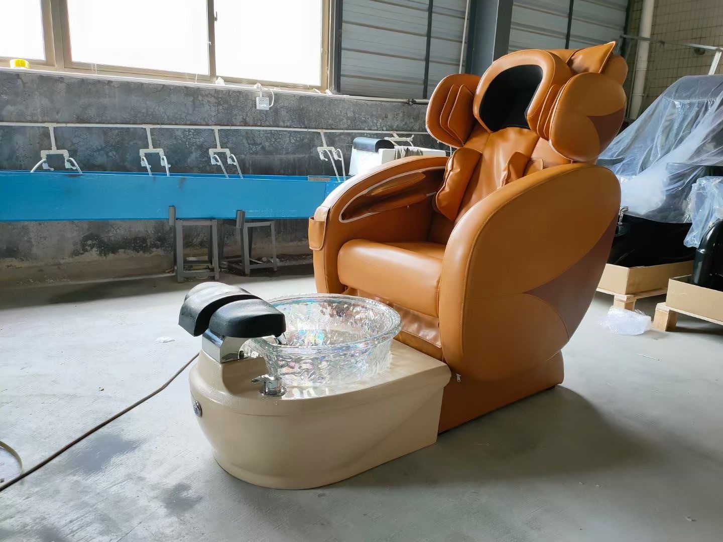 ZY-PC009 Full Body Reclining Pedicure Chair Luxury Salon Furniture For Beauty Nail Tech Pedicure Spa Chair For Sale