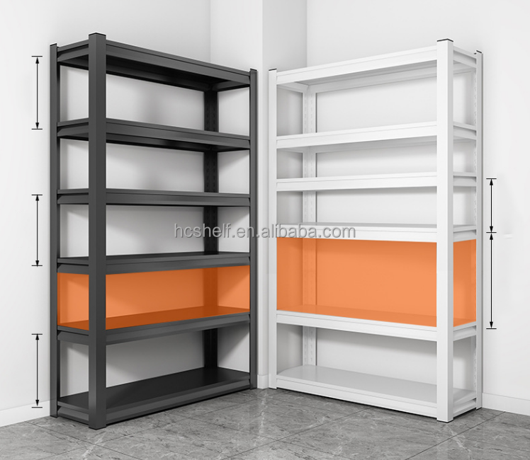 Rivet Shelving Stacking Racks Heavy Duty Metal Storage Racks Shelving Units Slotted Angle Iron Racks