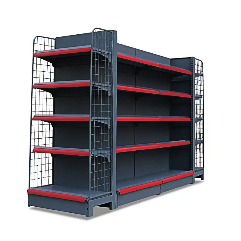 Heavy Duty Supermarket Metallic Shelves /shelves For General Store Supermarket Shelf Gondola Shelving