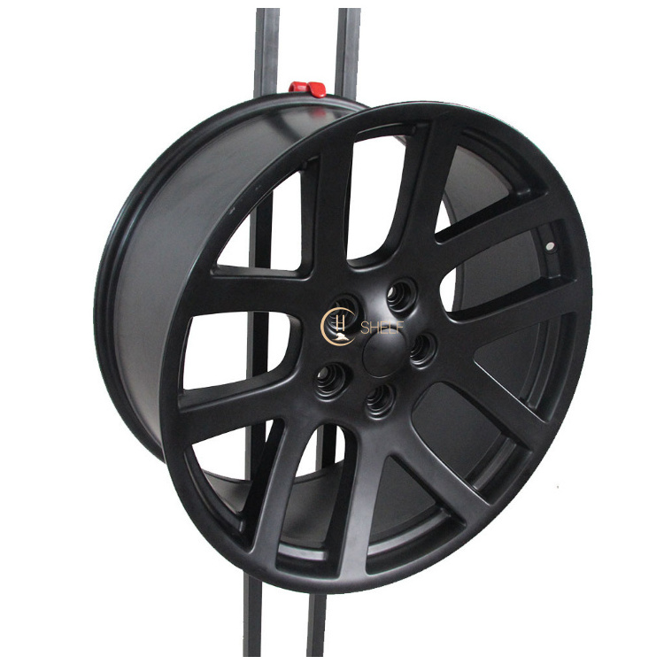 wholesale metal automobile wheel hub stand car accessories tire wheel rim display shelf rack