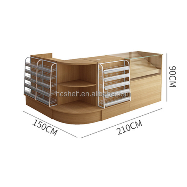 Convenience Store Retail Shop Supermarket Equipment Cashier Table Checkout Counter