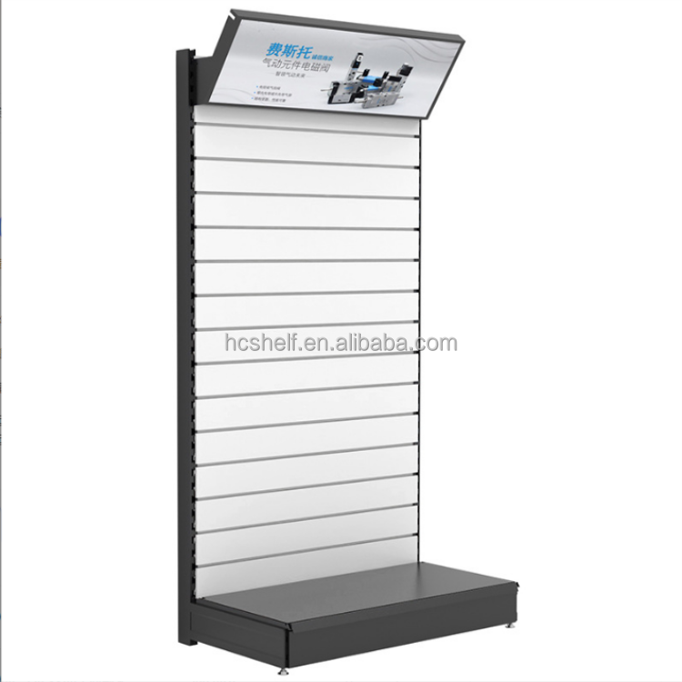 Durable Customized Metal Frame Floor Auto Part Stand Power Tool Shelf Slatwall Shelf Display Rack