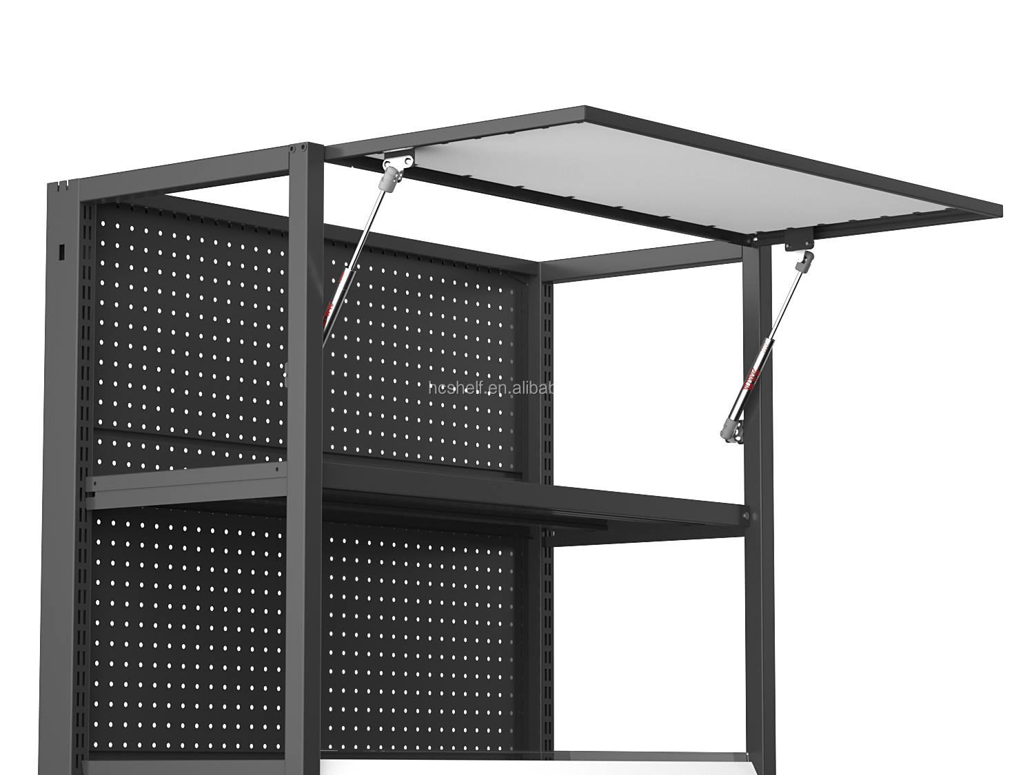 Double Upright Equipment Rack Shelving Gondola Metal Display Grocery Store Used Shopping Mall Supermarket Shelves/Rack