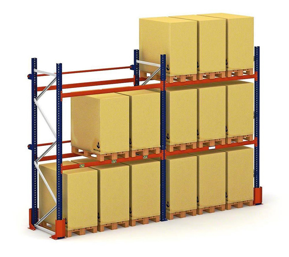 Warehouse Storage System Industrial Material Handling Heavy Duty Stacking Steel Metal Selective Beam Pallet Rack