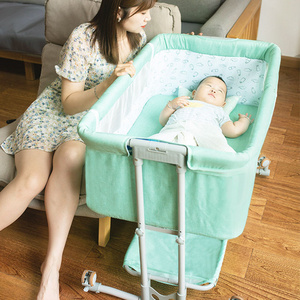 2024  Hot Sale Bedside Bassinet for Baby Bedside Baby Crib Travel Baby Cot Bed Bedside Bassinet