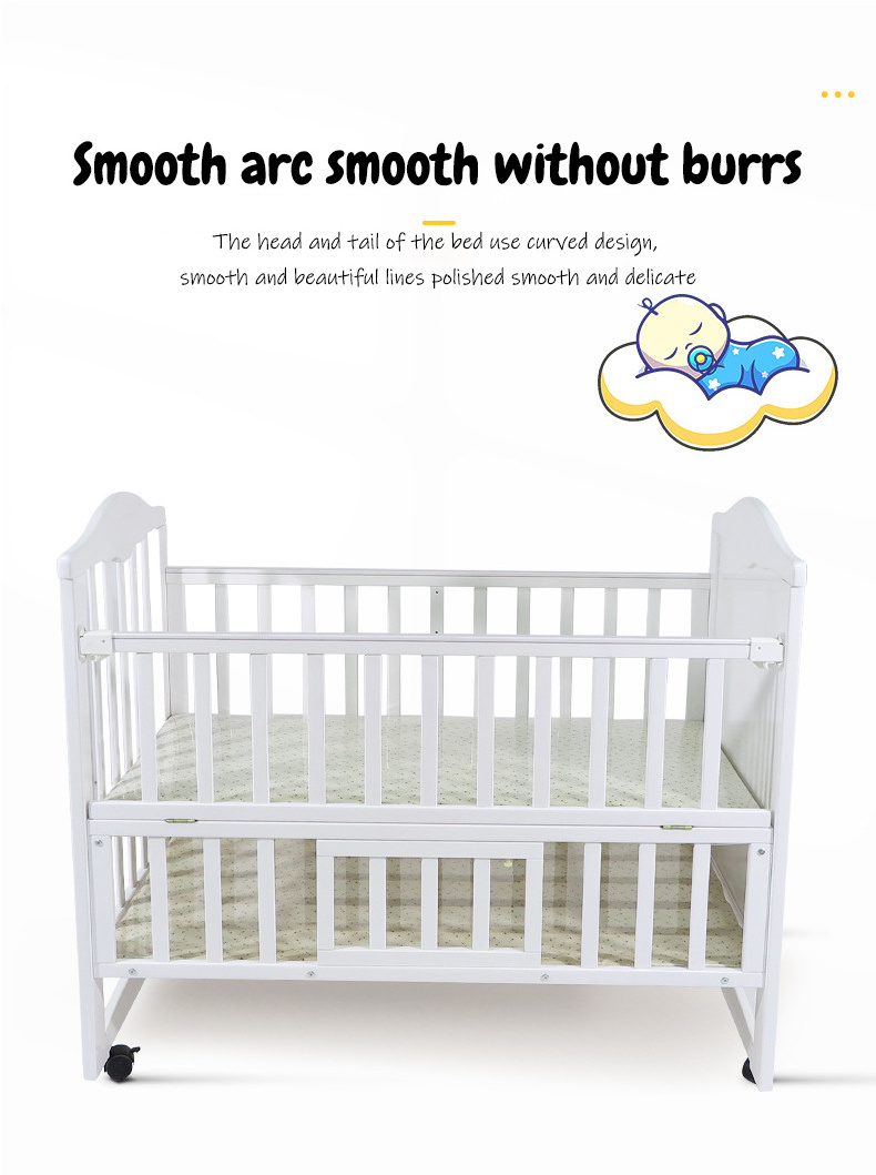 New Products Single Children Beds Babies Furniture Cots For Sale