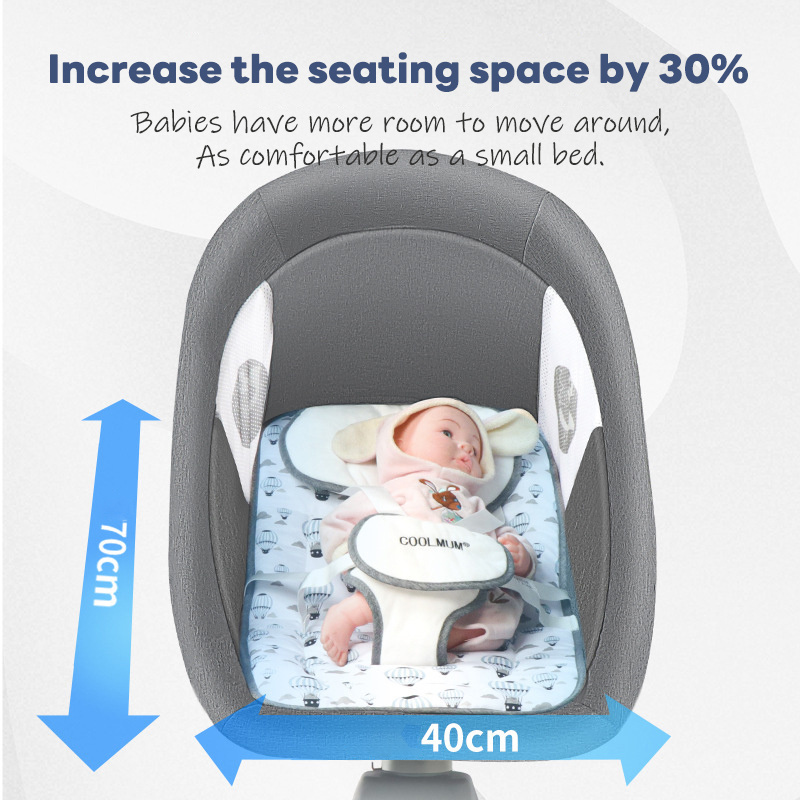 Babyfond High Quality Baby Electric Rocking Chair Bouncer Swing /Cradle With Bluetooth Control Music For New Baby Sleep