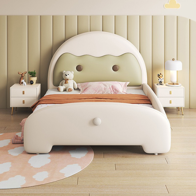 Hot selling Bedroom Furniture Storage Wooden Children's Bunk Beds Modern Creative Children's Beds Cartoon Dinosaur