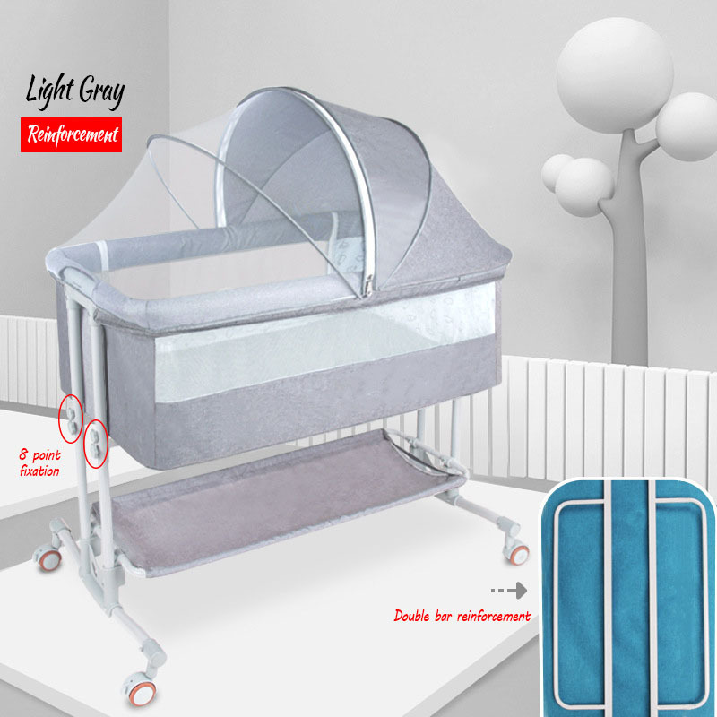 2024  Hot Sale Bedside Bassinet for Baby Bedside Baby Crib Travel Baby Cot Bed Bedside Bassinet