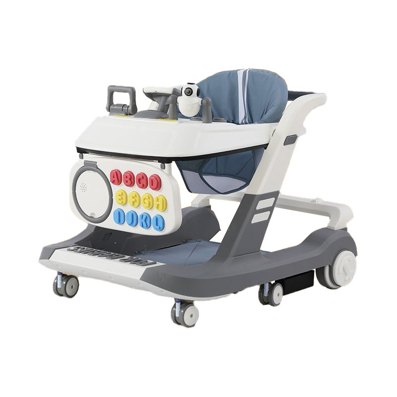 New Style Popular 4-In-1 Anti-Pinching Racing Car Baby Walker/music baby walker assistant baby walker with wheels and seat