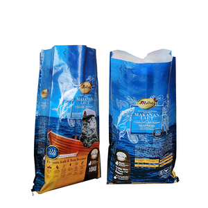 Factory direct sale laminated BOPP woven plastic bags polypropylene cats food animal feeding packaging sacks