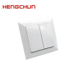 eu switch 220V Low price 2 gang switch 2 gang 1 way wall switch W-02