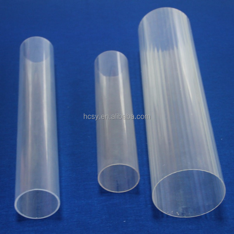 Extrusion rectangular plastic transparent pipe tube semi transparent plastic tube