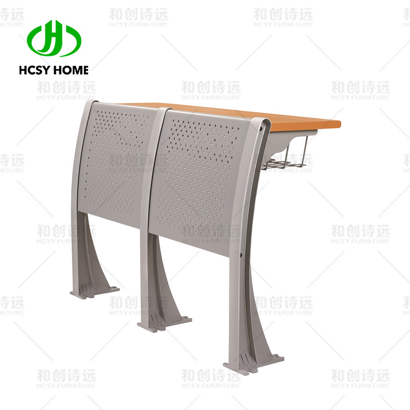 High Quality Student Desk and Chair College University Classroom Furniture Folding Step Chair And Desk for School