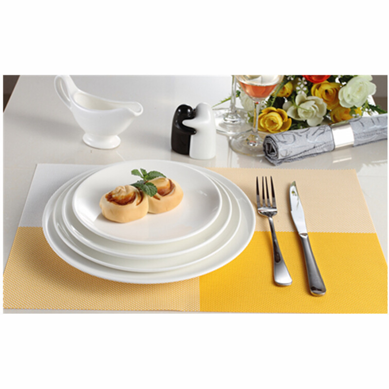 Melamine tableware for restaurant plastic plates round cheap bulk dinner plates