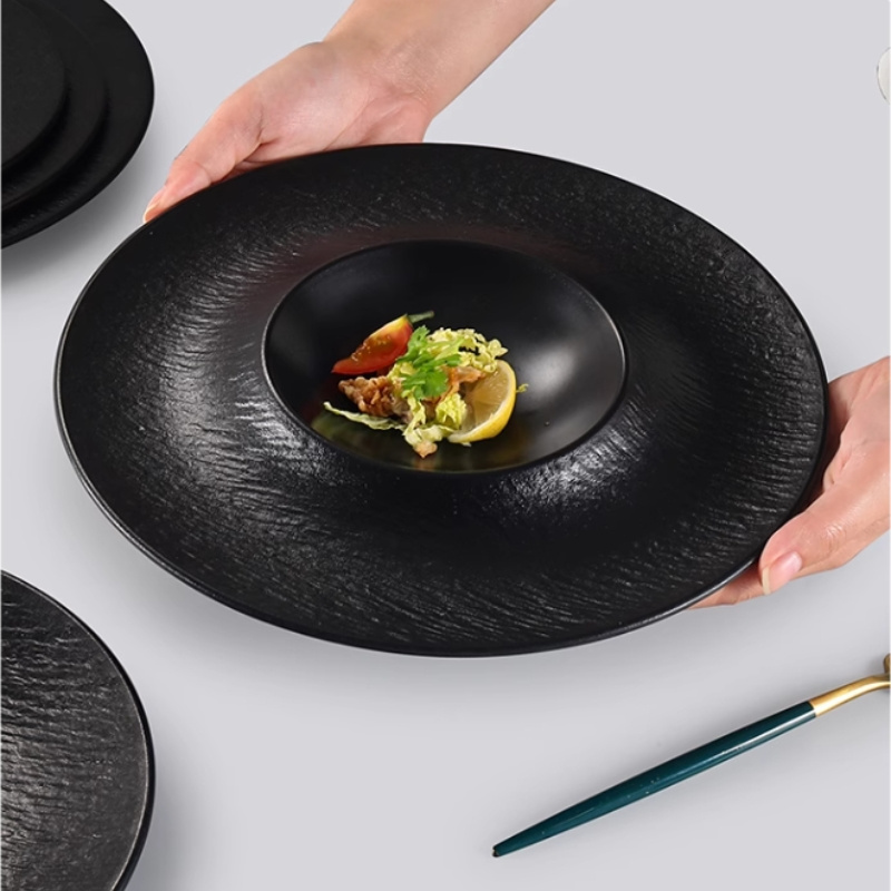 High Quality Lightweight Unbreakable Shallow Dinner Capacity Serving Western Appetizer Plate