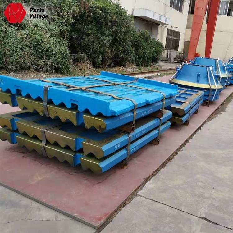 Mining Spare Parts Terex Pegson 1100x800 Jaw Crusher Wear Parts Mn18Cr2 Jaw Liners