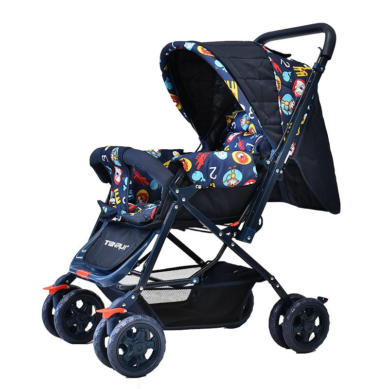 Factory Wholesale Lightweight Multifunctional Baby Stroller with Sunshade Canopy Umbrella Baby Pram