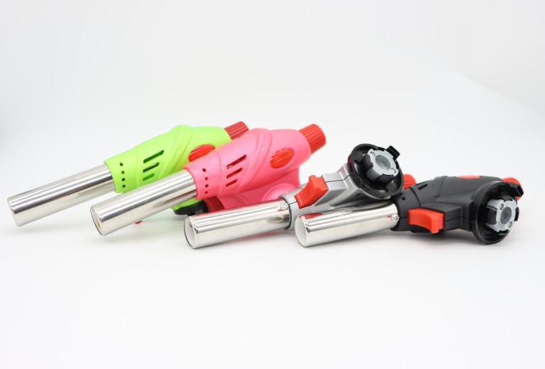 HC-208 custom best refillable butane gas blow torch jet lighter metal torch flame  jet flame torch lighter