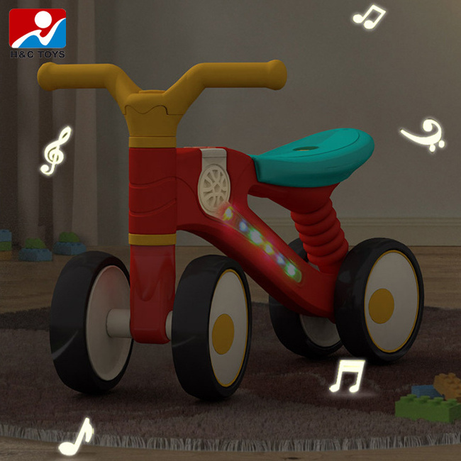 Children balance bicycle with light and music balance bike baby ride on toys vehicle kid scooter