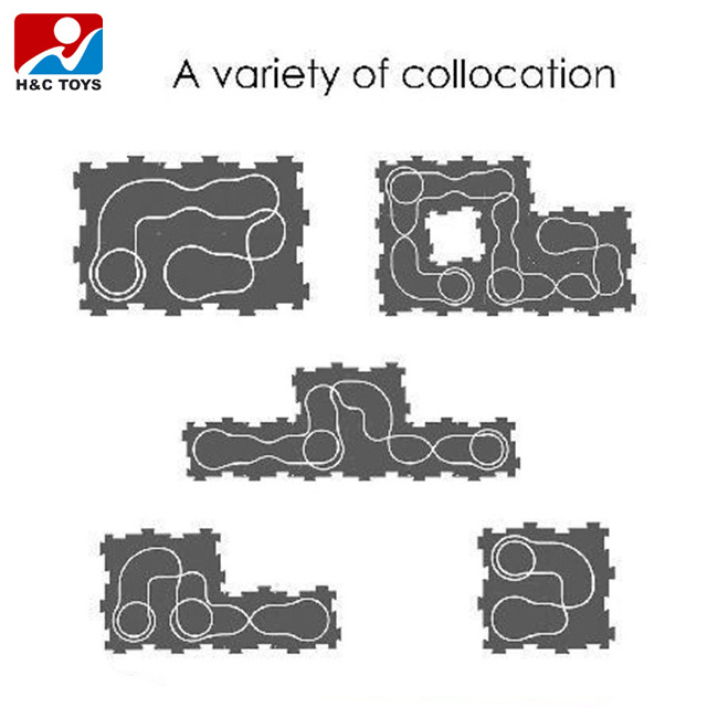 25PCS puzzle rail electric vehicle toys diy assemble educational car track toy puzzle