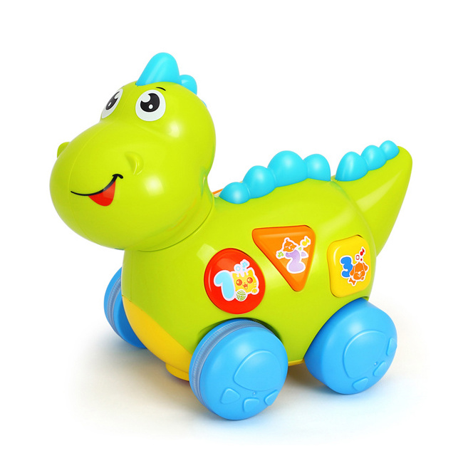 Hot selling Huile Toys Electric Dinosaur Toy with Music Light Language Learning