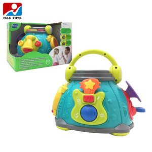 Hola toys / huile toys plastic baby musical toy with high quality