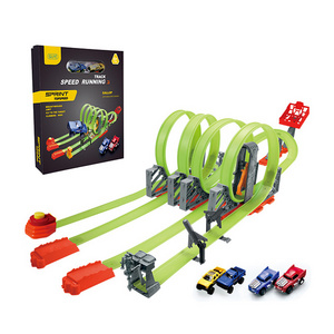 Hot selling pull back car electric toy race track