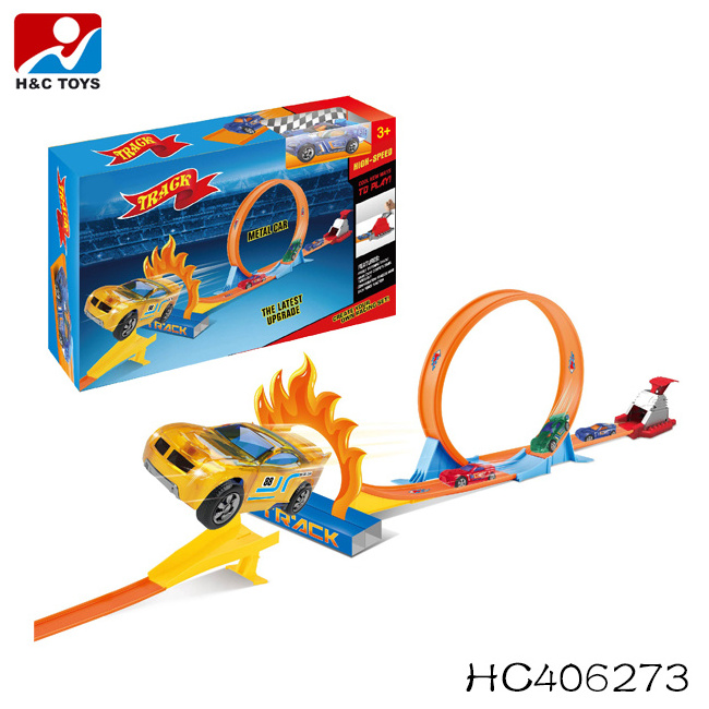 Hot selling pull back car electric toy race track