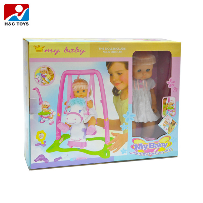 Hot sale battery operated baby doll swing toy HC164746