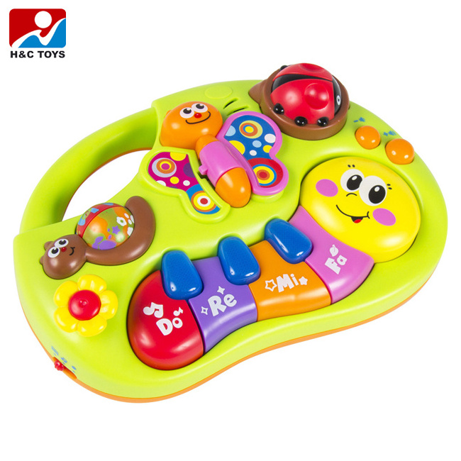 Huile toys baby educational toy with music and light, musical learning piano toy