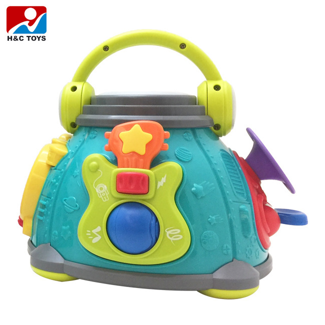 Hola toys / huile toys plastic baby musical toy with high quality