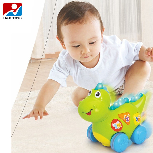 Hot selling Huile Toys Electric Dinosaur Toy with Music Light Language Learning