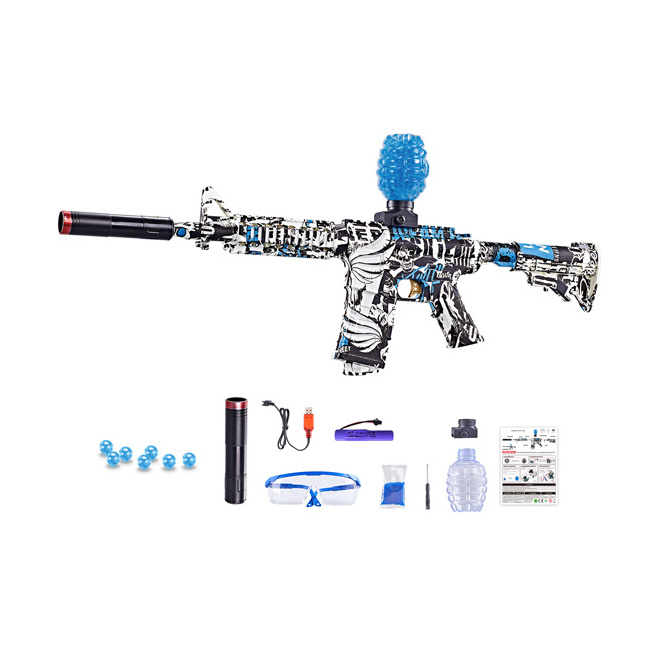 Simulation electric toy repeating safe gel balls water bomb gun plastic toy gun water bullet