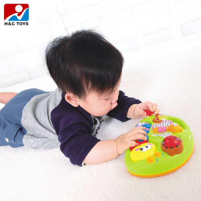 Huile toys baby educational toy with music and light, musical learning piano toy