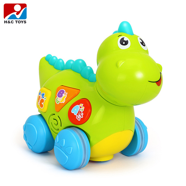 Hot selling Huile Toys Electric Dinosaur Toy with Music Light Language Learning