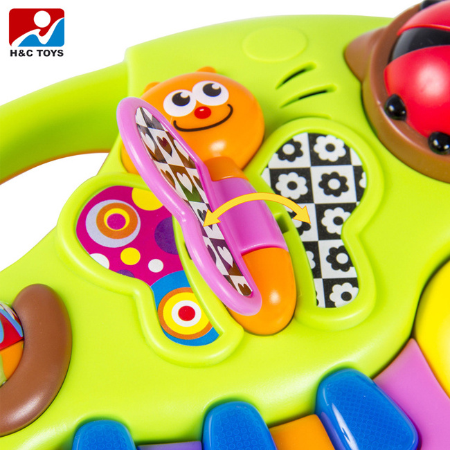 Huile toys baby educational toy with music and light, musical learning piano toy