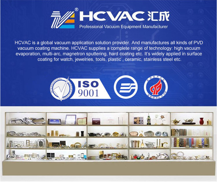 HCVAC Stainless steel titanium PVD vacuum coating machine/equipment